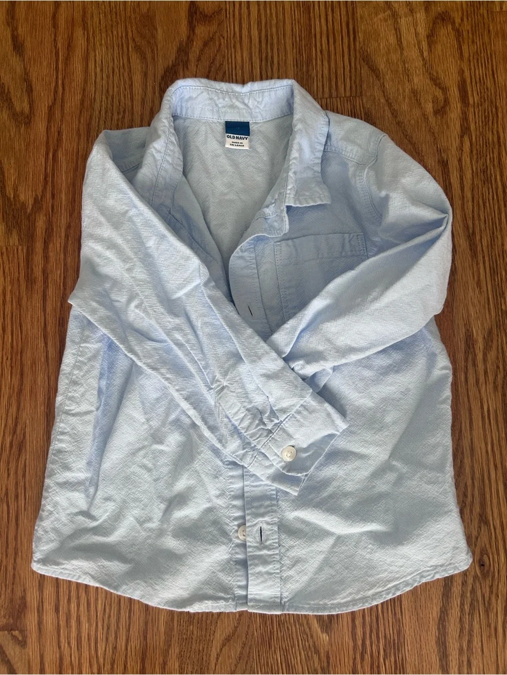 Old Navy Light Blue Button-Down Shirt for Kids